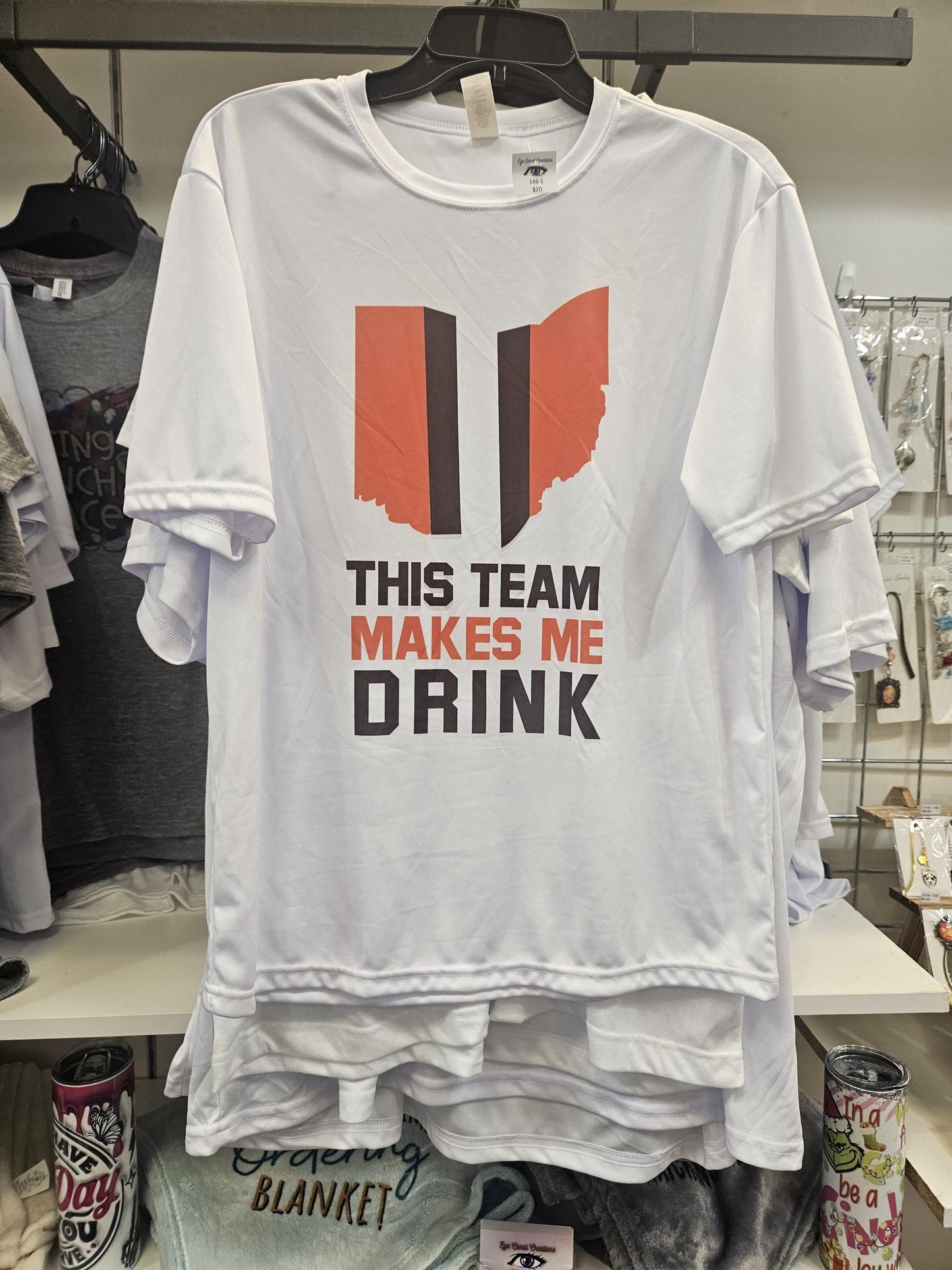 This team makes me drink Cleveland football tshirt