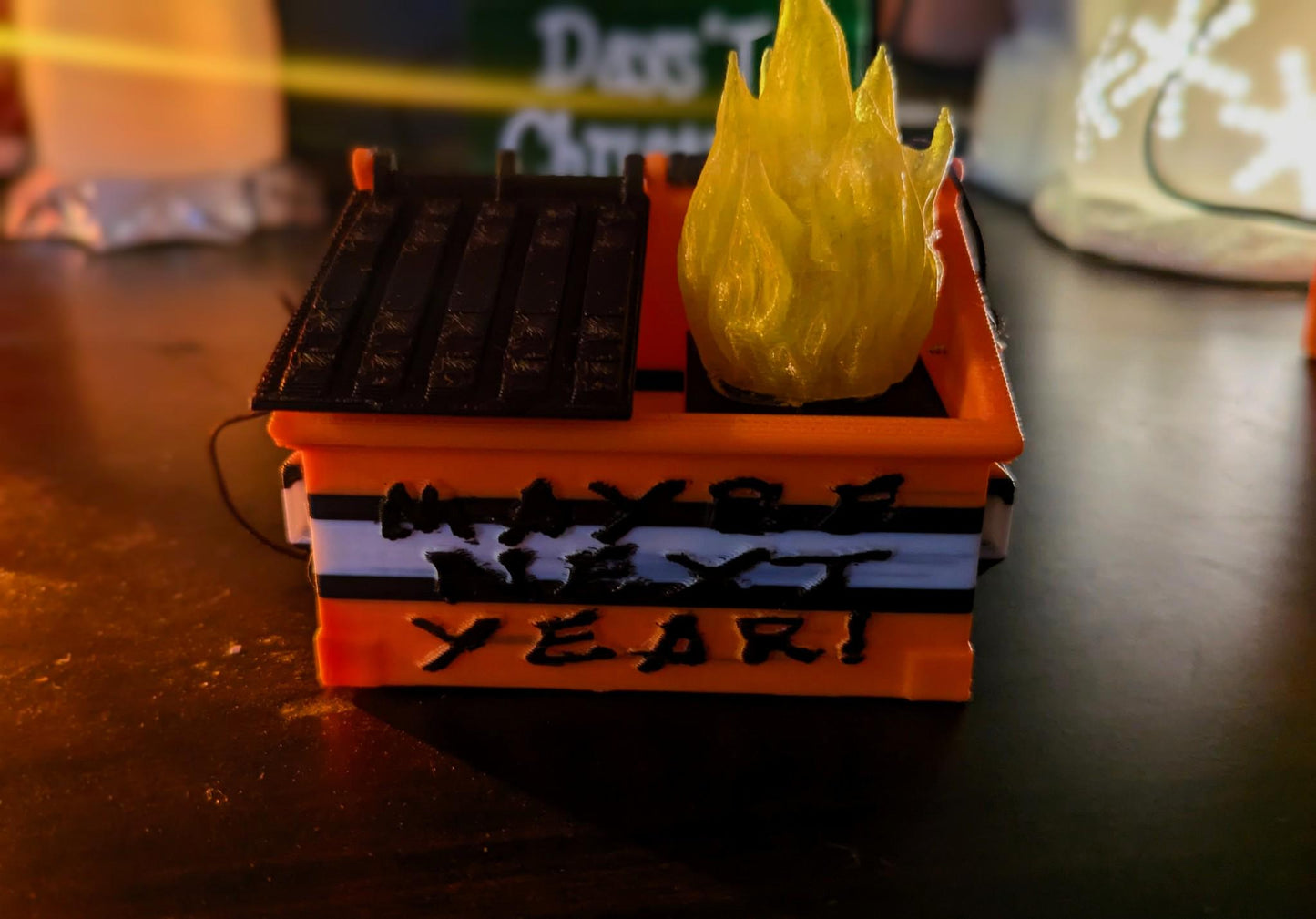 Cleveland Dumpster Fire ornament