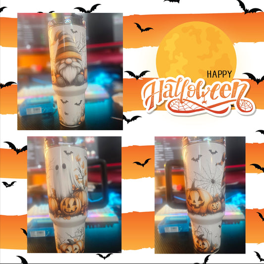 Gnome Halloween tumbler